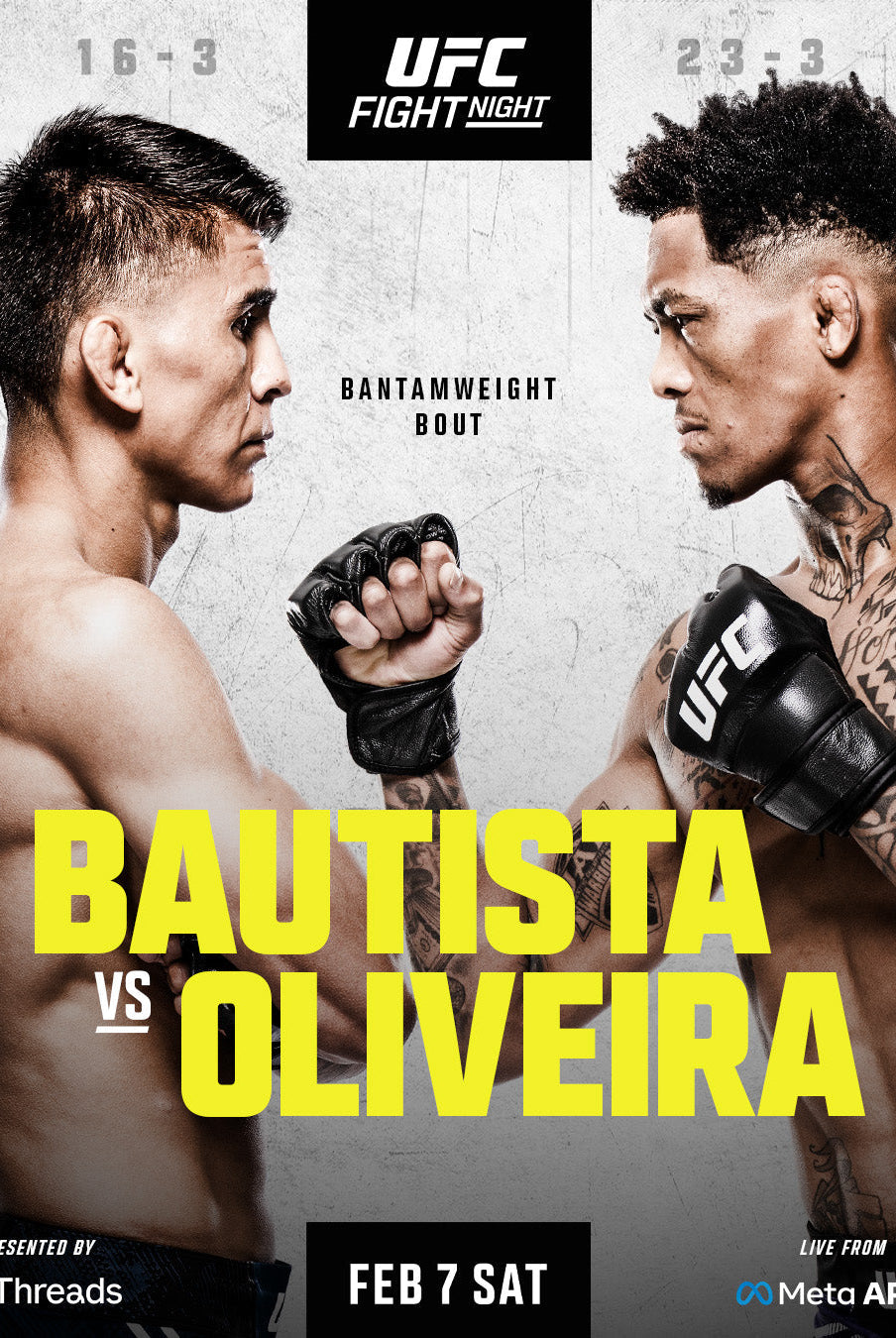 UFC FN: Bautista vs Oliveira (Predictions)