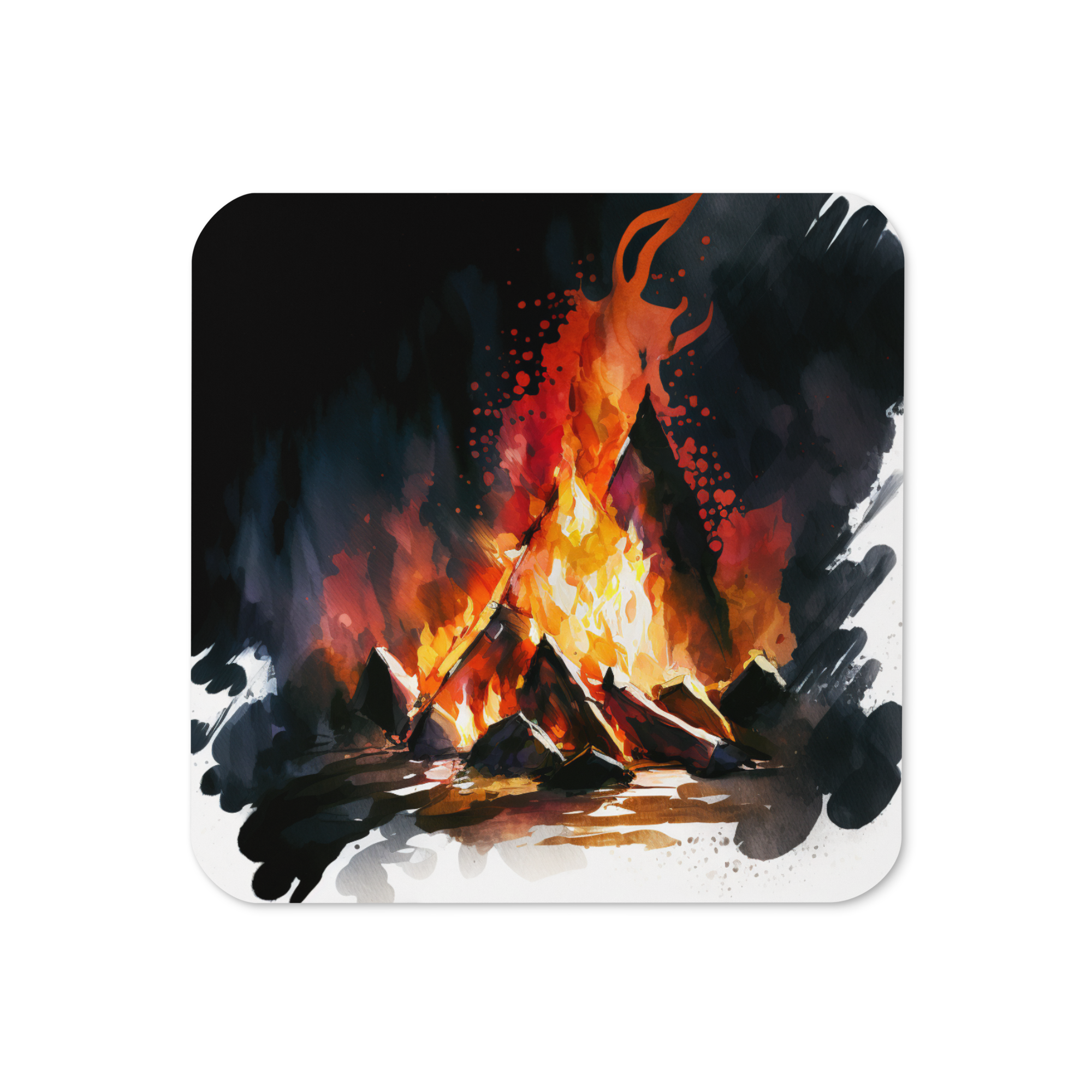 Abstract Campfire Coaster
