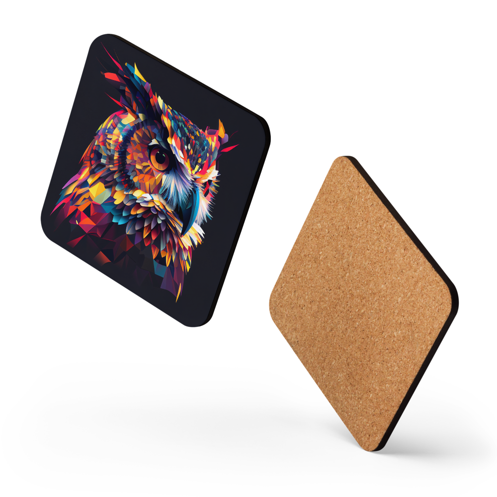 Colourful Owl Coaster
