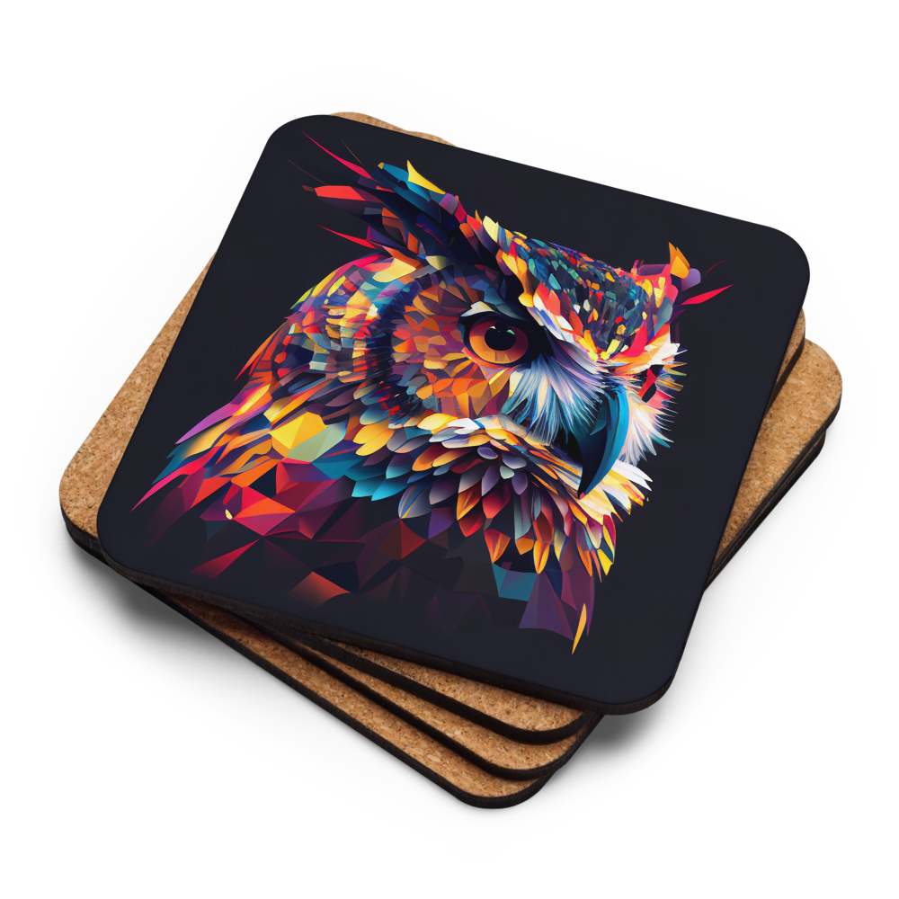 Colourful Owl Coaster