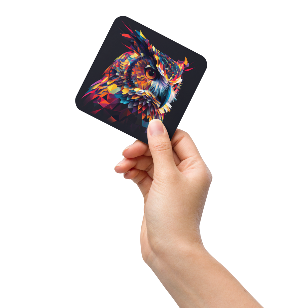 Colourful Owl Coaster