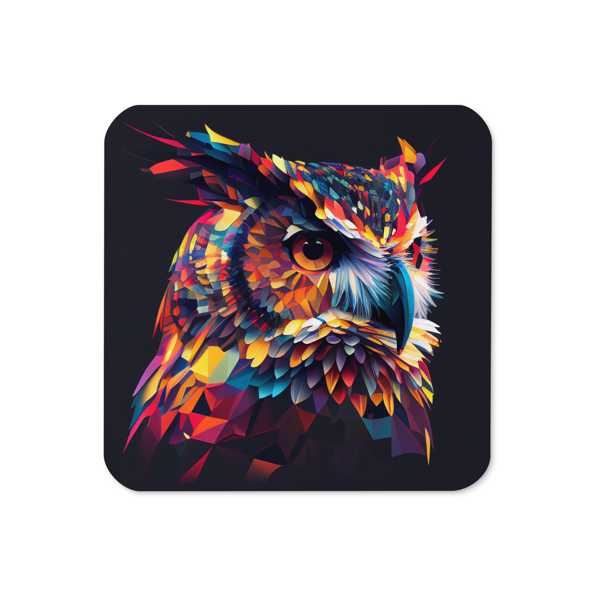 Colourful Owl Coaster