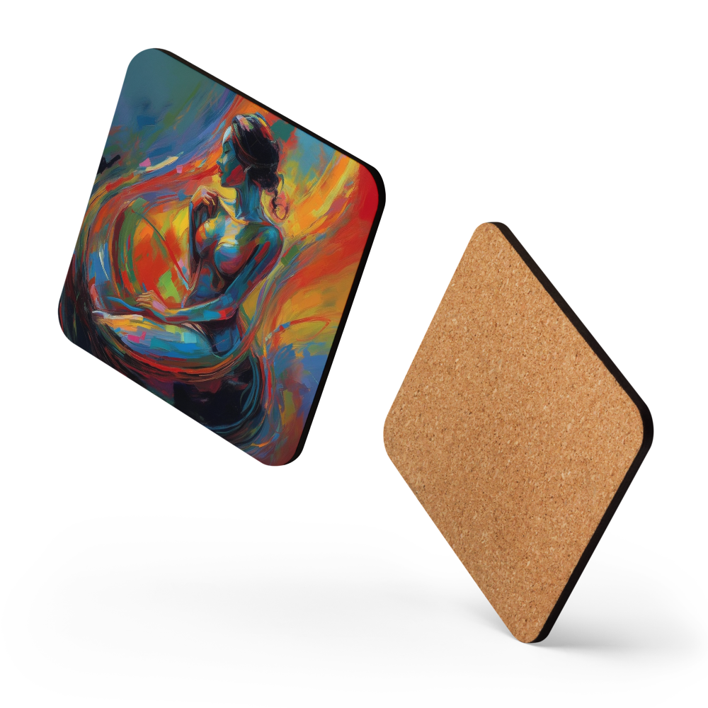 Iridescent Silhouette Coaster