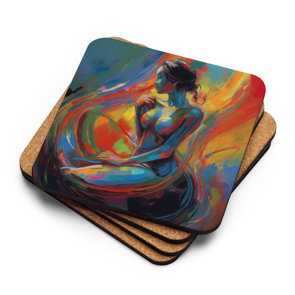 Iridescent Silhouette Coaster