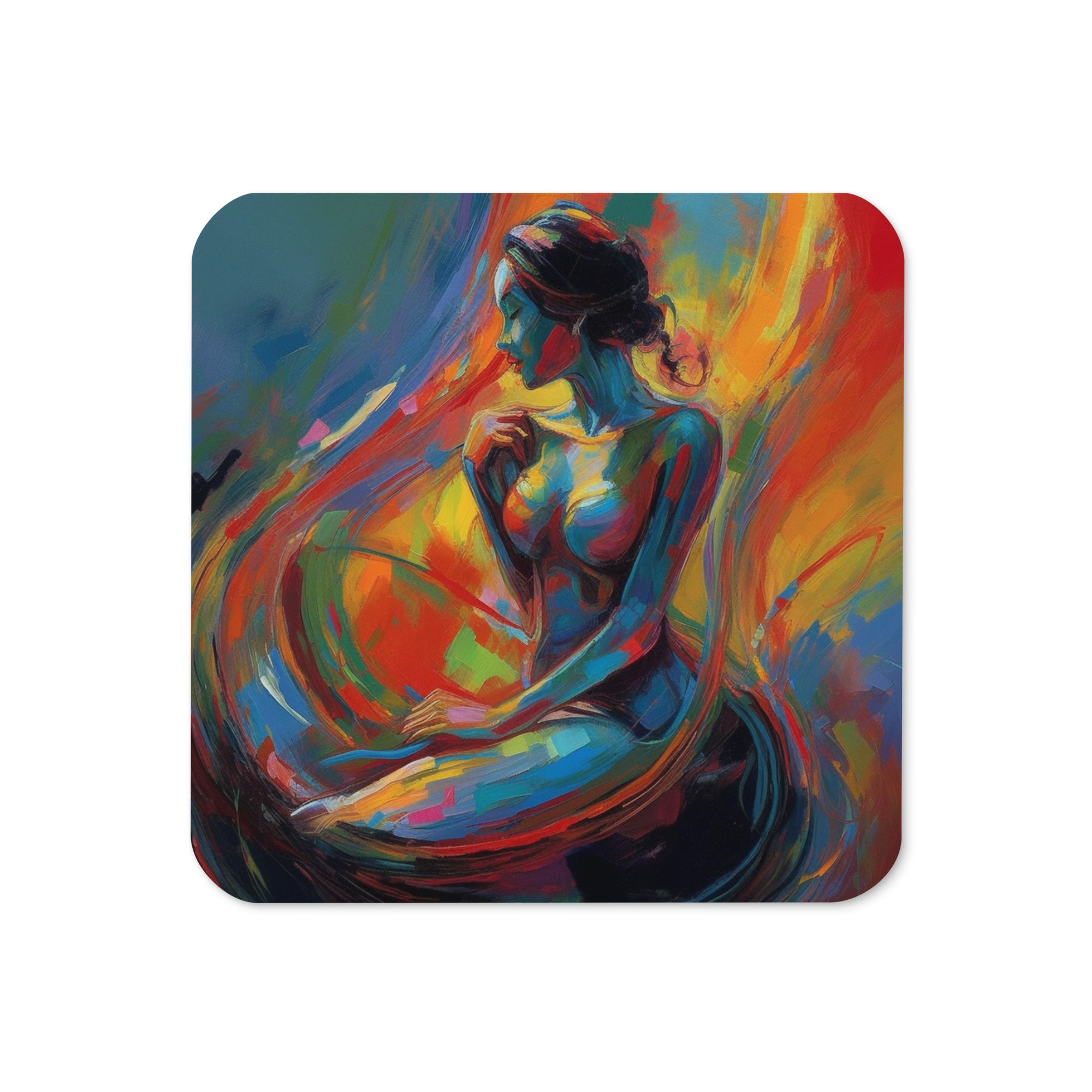 Iridescent Silhouette Coaster