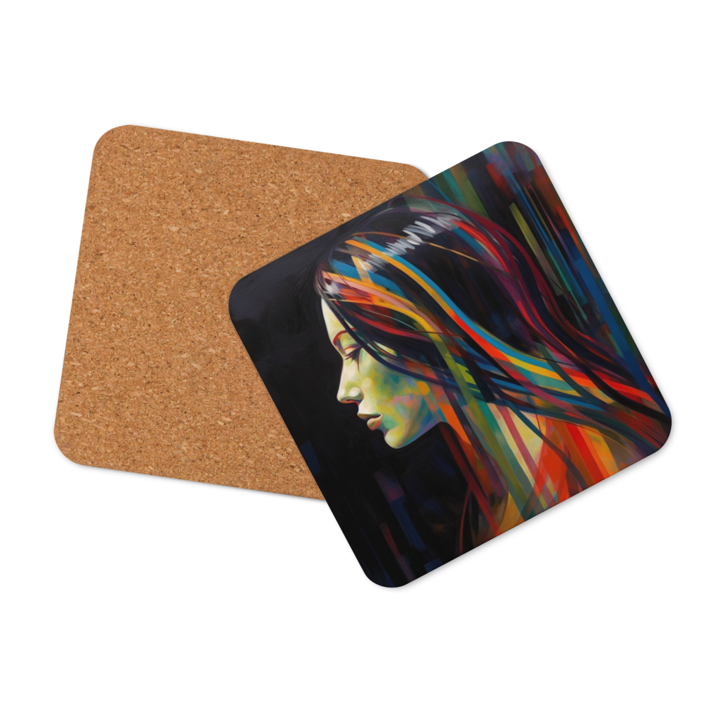 Vibrant Silhouette Coaster