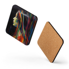 Vibrant Silhouette Coaster