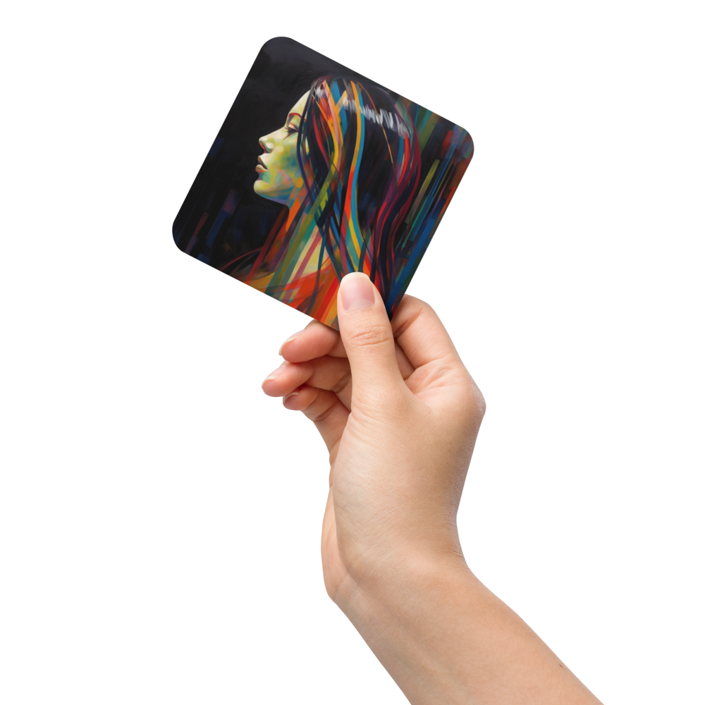 Vibrant Silhouette Coaster