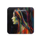 Vibrant Silhouette Coaster