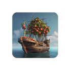 Pirate Ship Apples Coaster