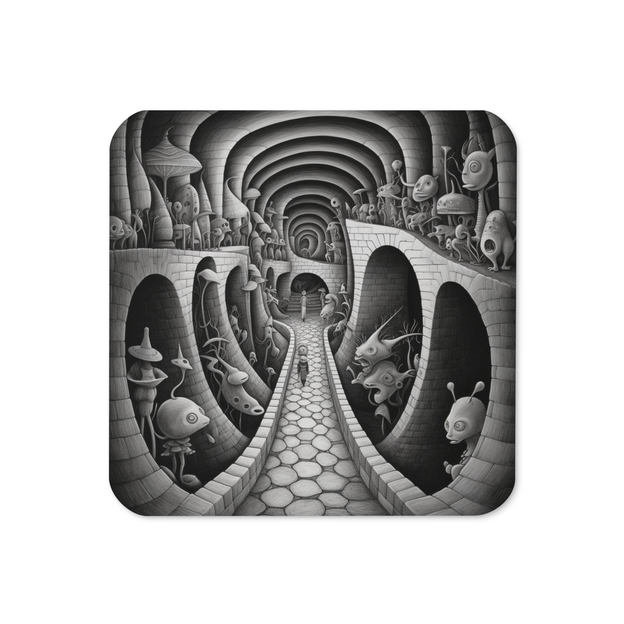 Black Path Coaster