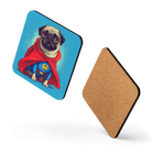 Superhero Pug Coaster