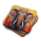 Patchwork Elephant Coaster