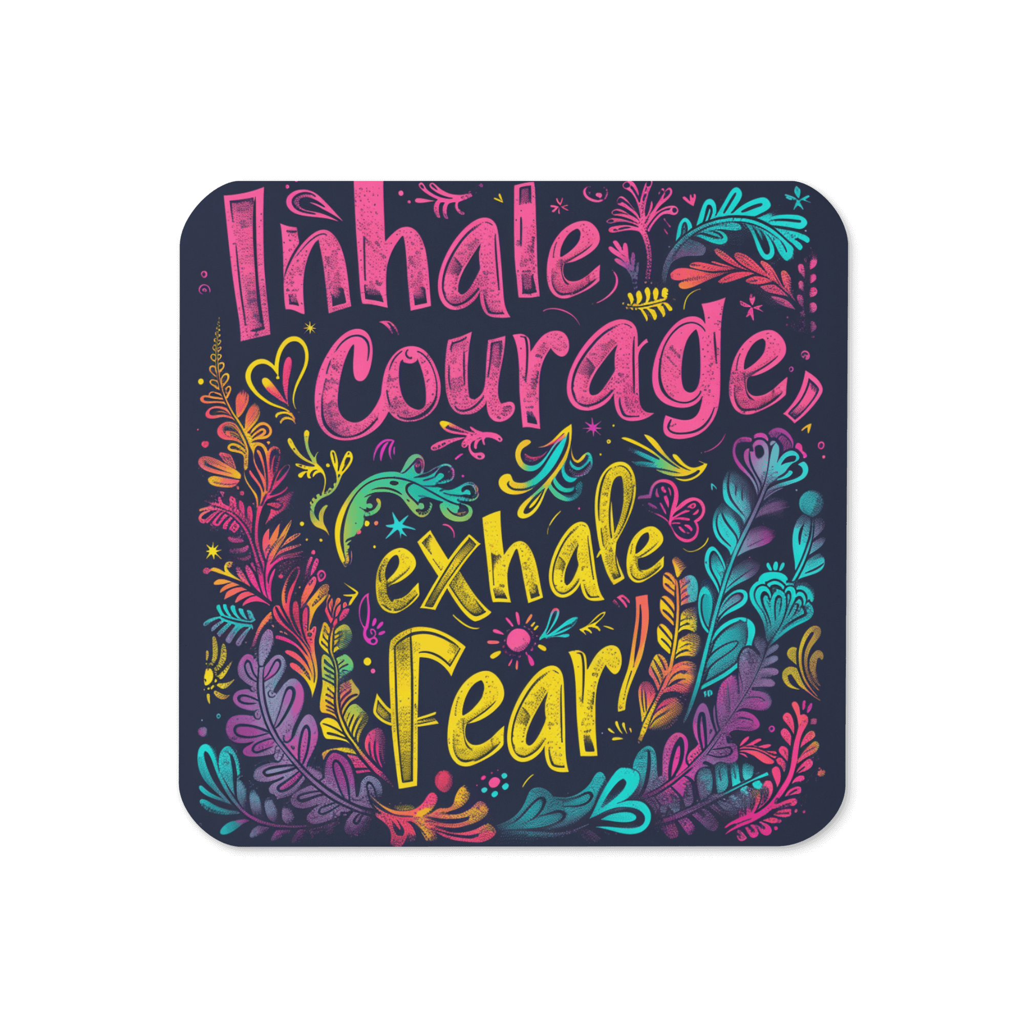 Inhale Courage Exhale Fear Coaster