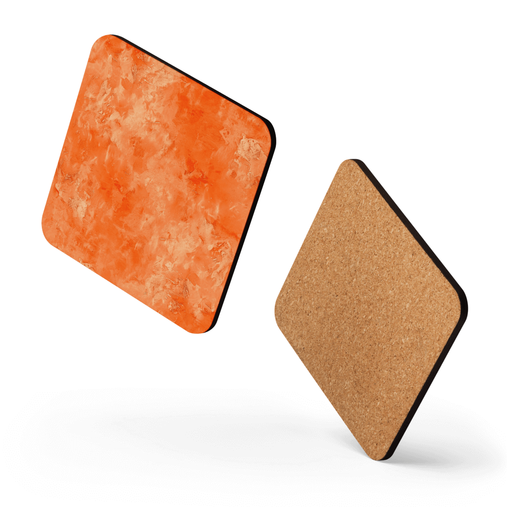 Watercolour Orange Coaster
