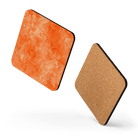 Watercolour Orange Coaster