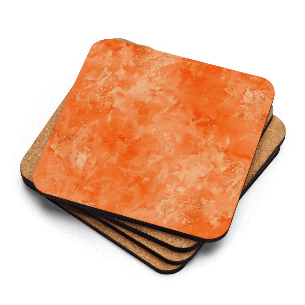 Watercolour Orange Coaster