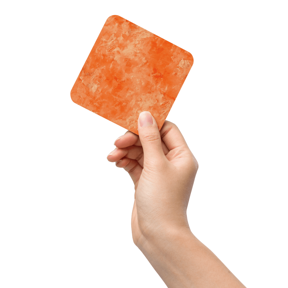 Watercolour Orange Coaster