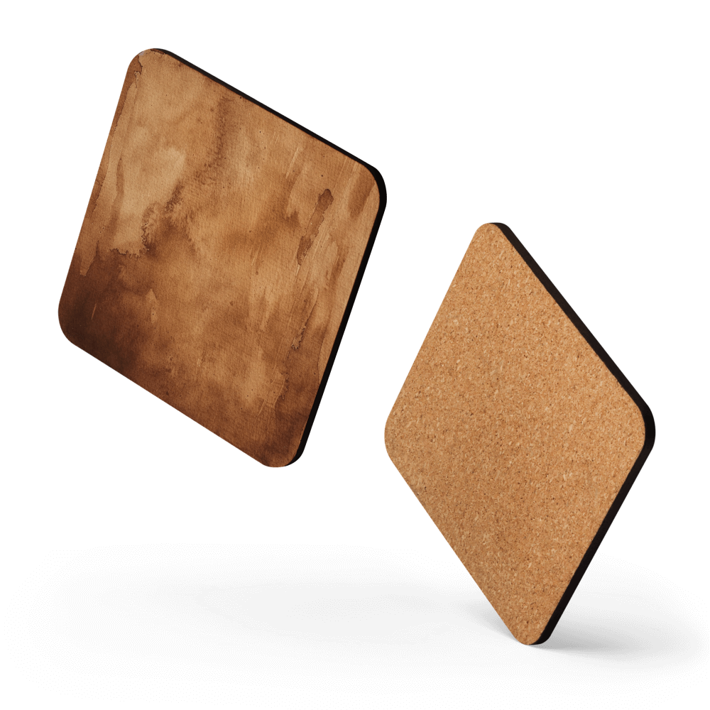 Watercolour Brown Coaster