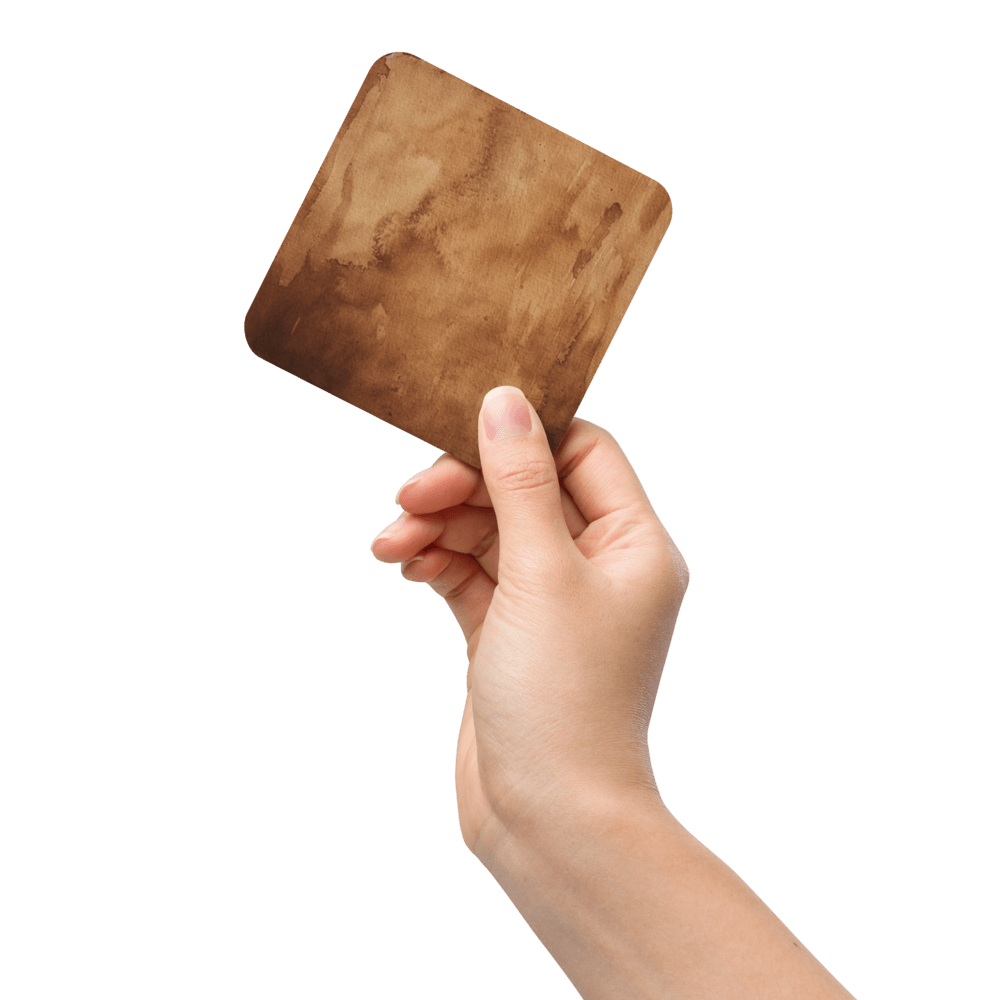 Watercolour Brown Coaster