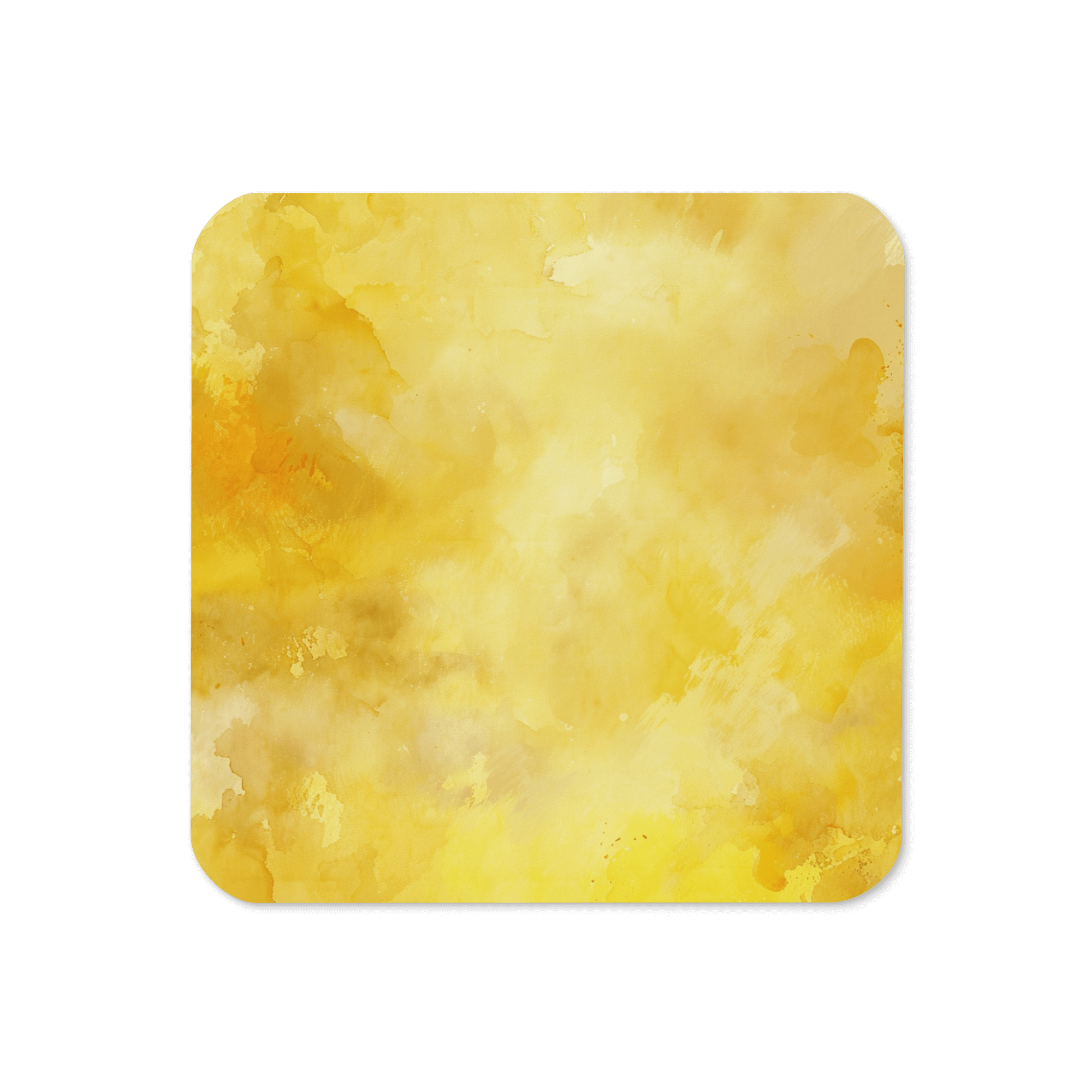 Watercolour Yellow Coaster