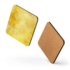 Watercolour Yellow Coaster