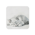 White Kitten Coaster