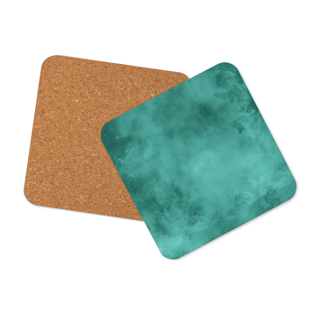 Watercolour Teal Coaster