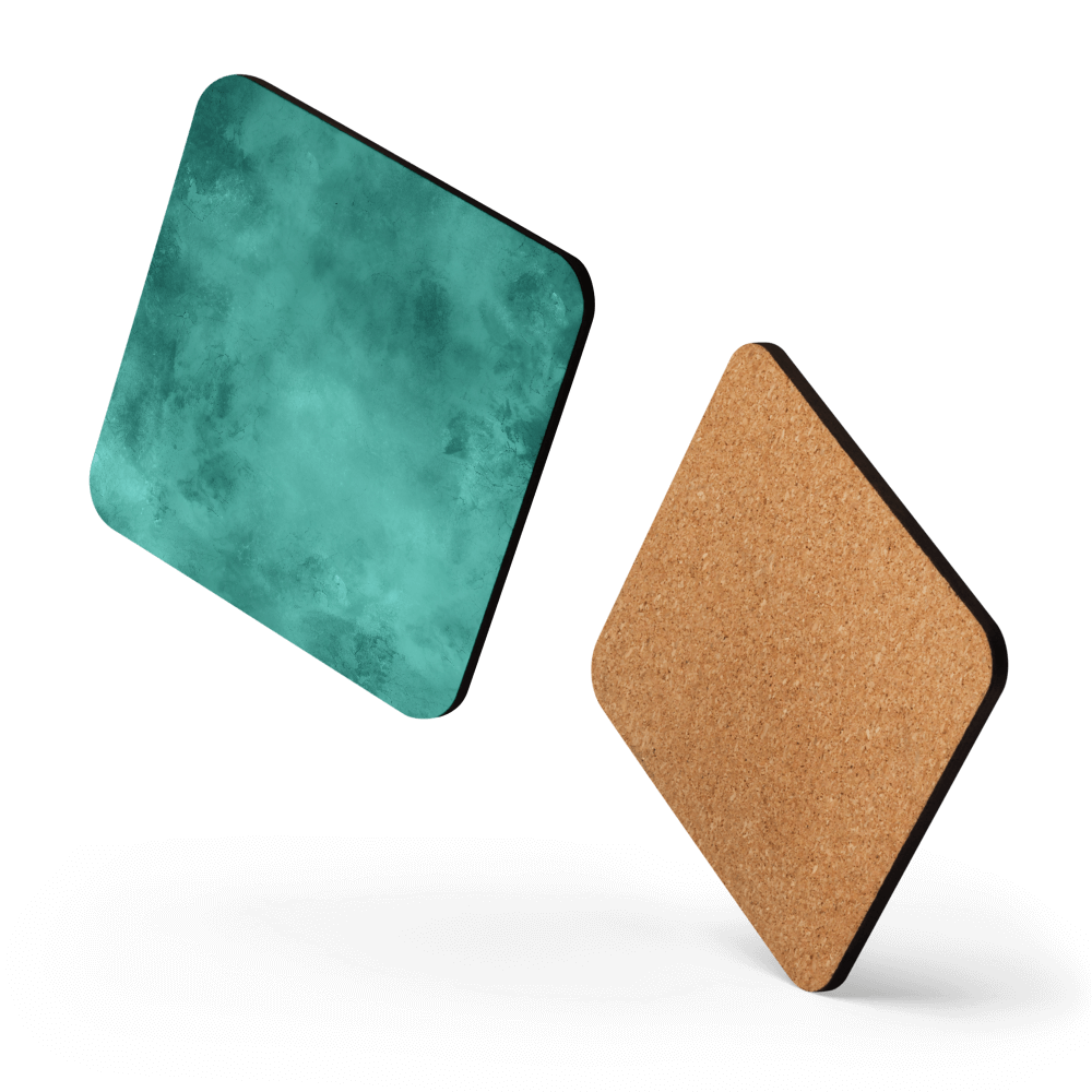 Watercolour Teal Coaster