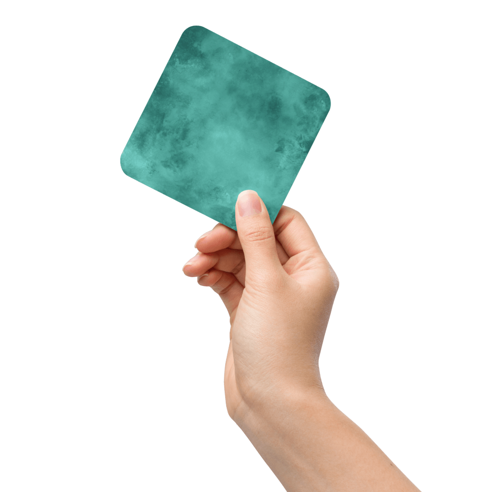 Watercolour Teal Coaster