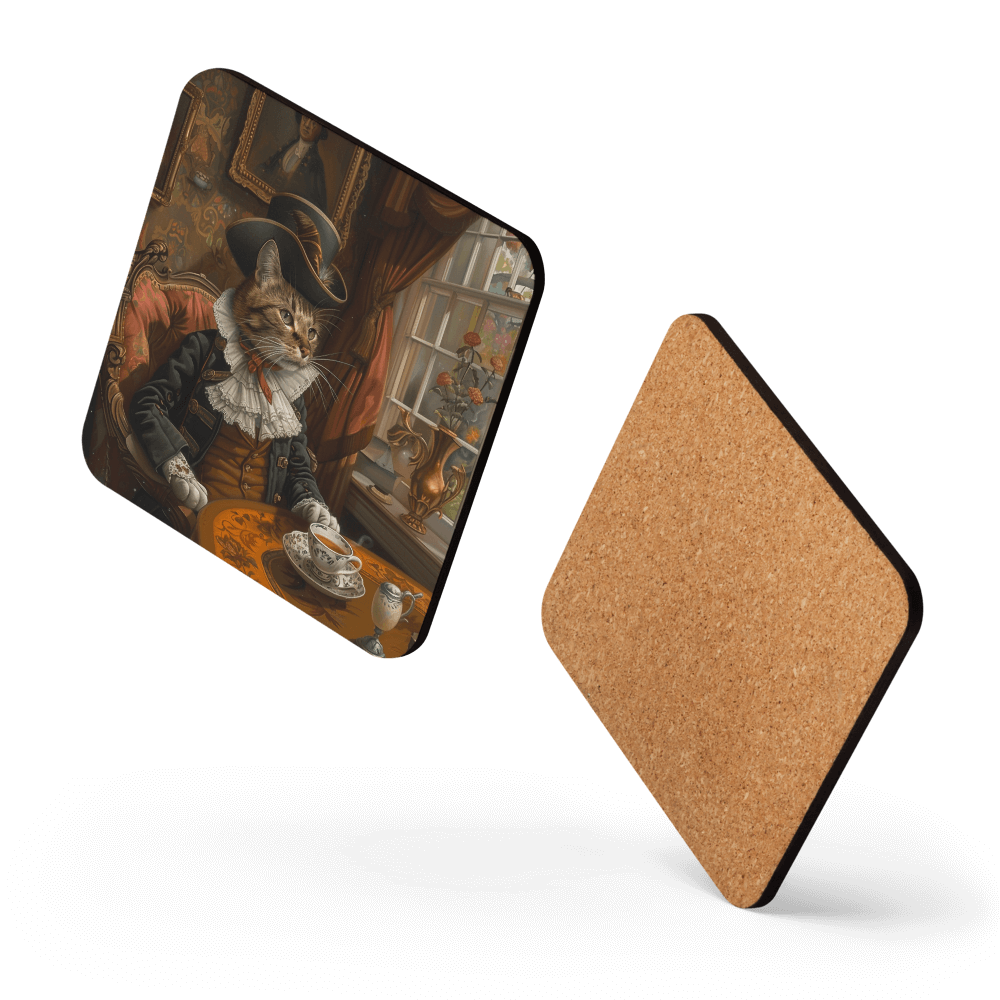 Colonial Cat Coaster