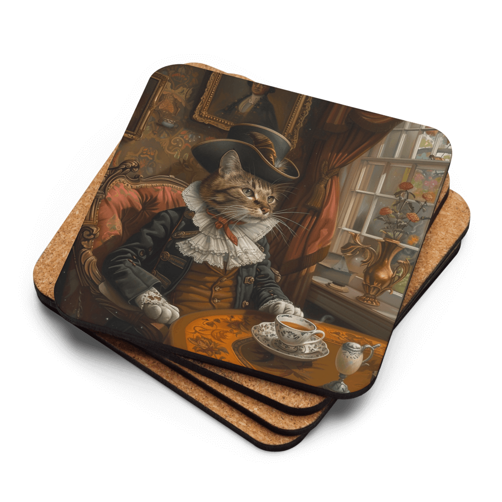 Colonial Cat Coaster
