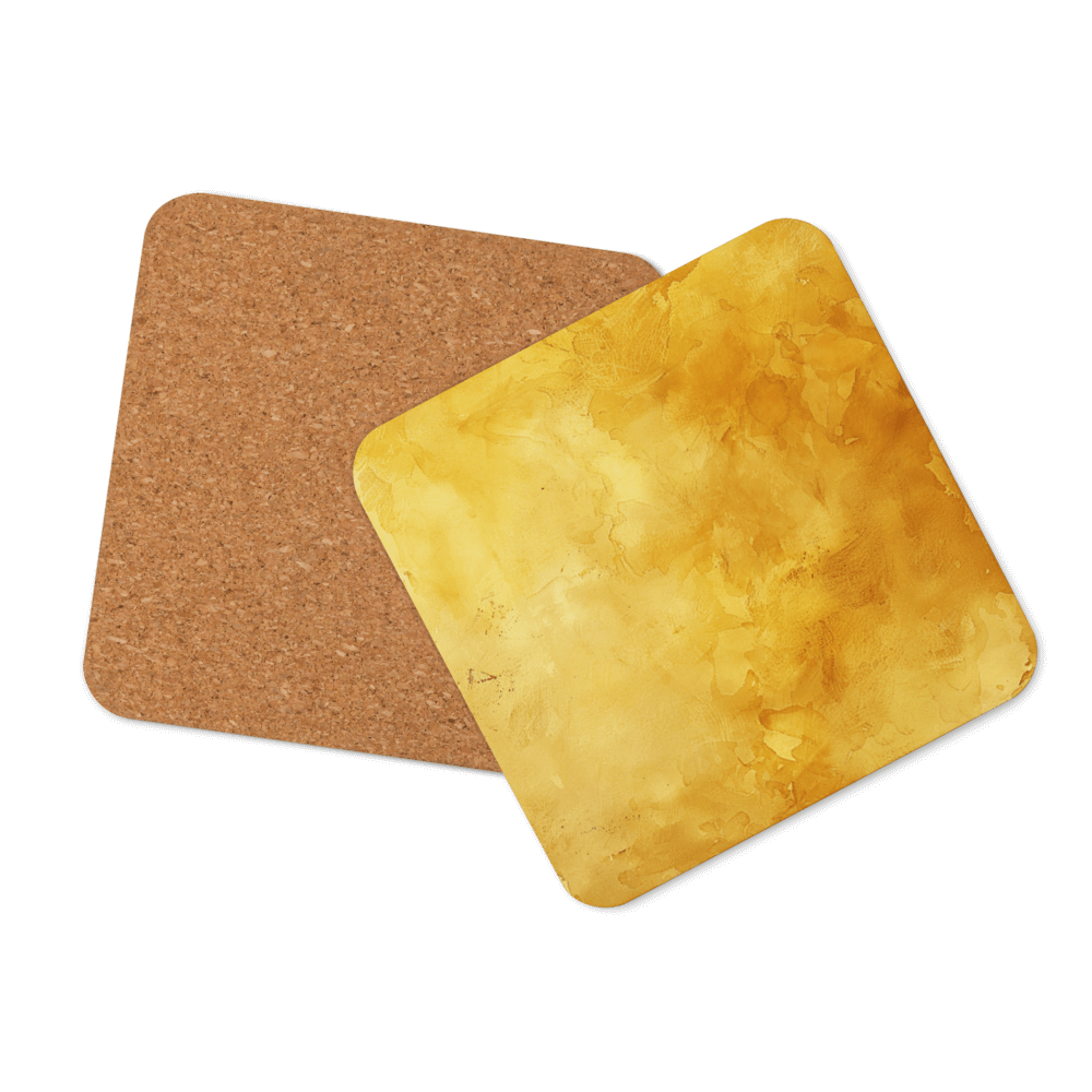 Watercolour Gold Coaster