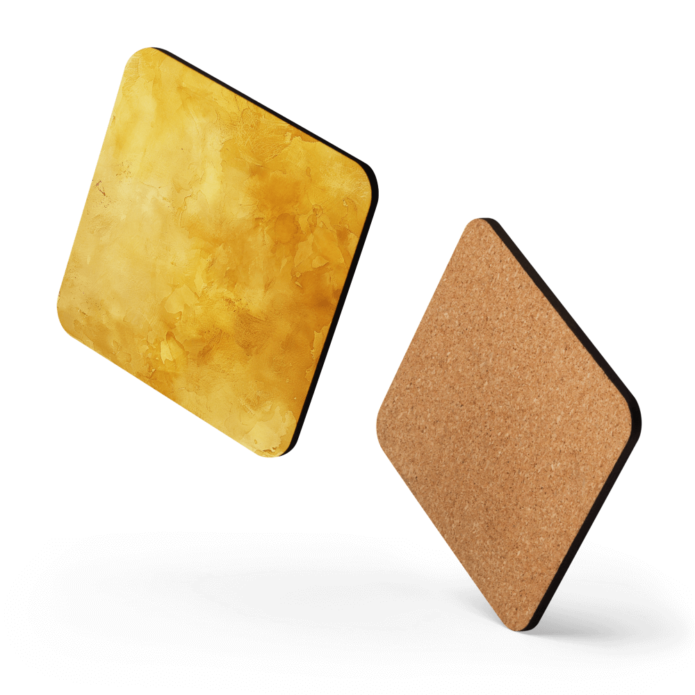 Watercolour Gold Coaster