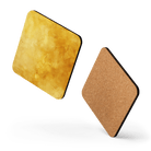 Watercolour Gold Coaster