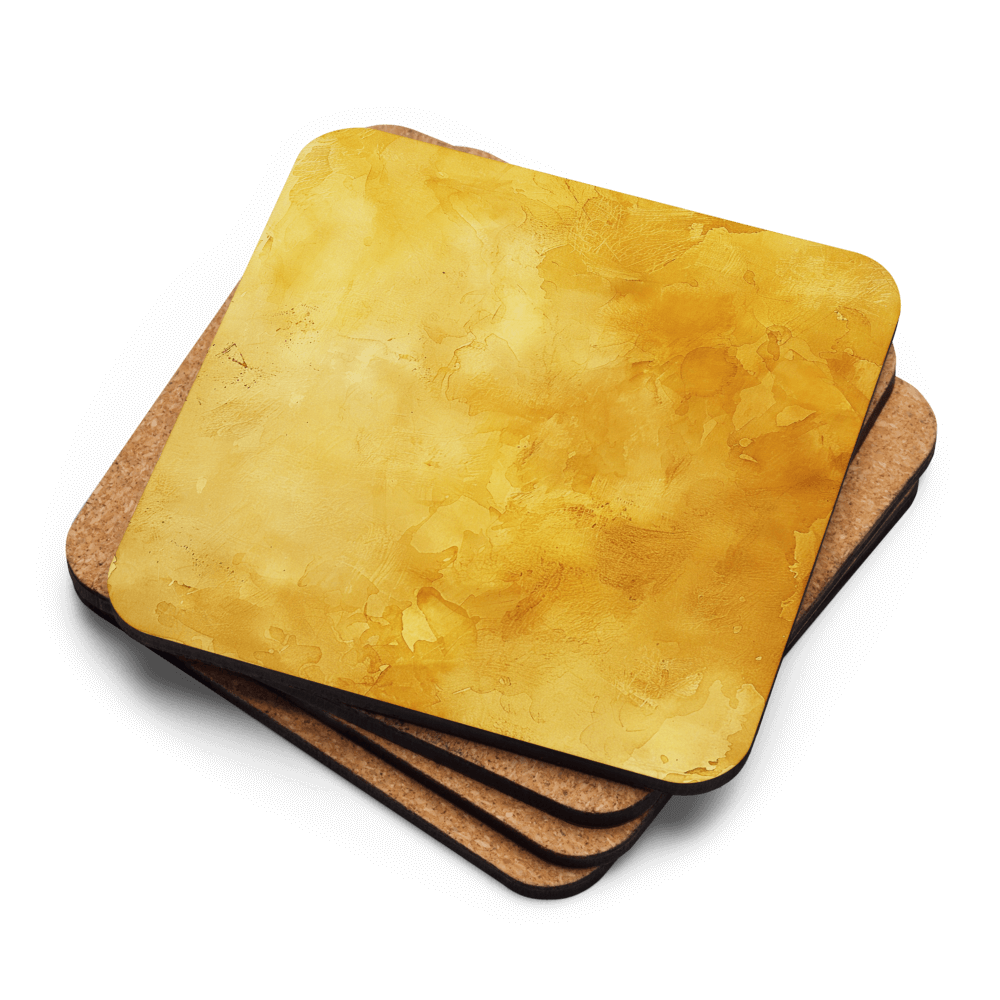 Watercolour Gold Coaster