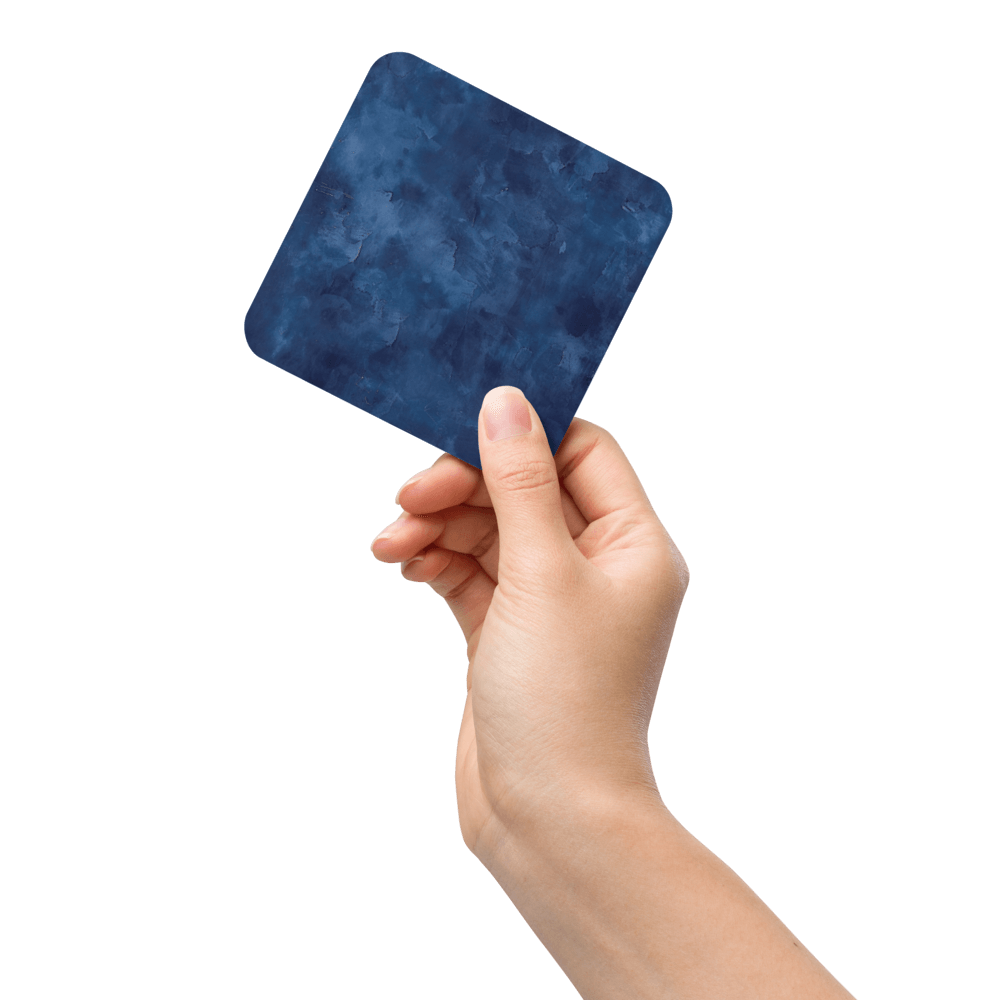 Watercolour Navy Coaster