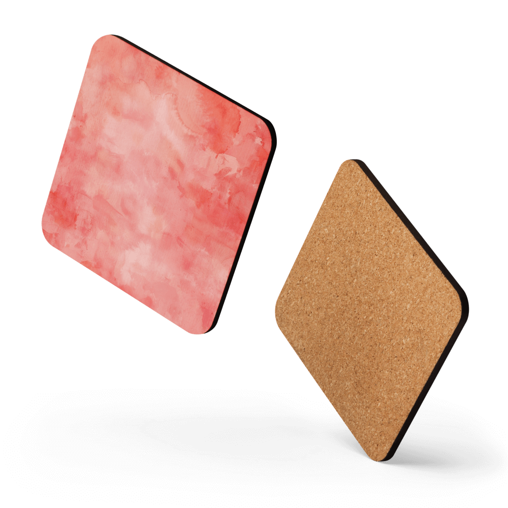 Watercolour Salmon Coaster