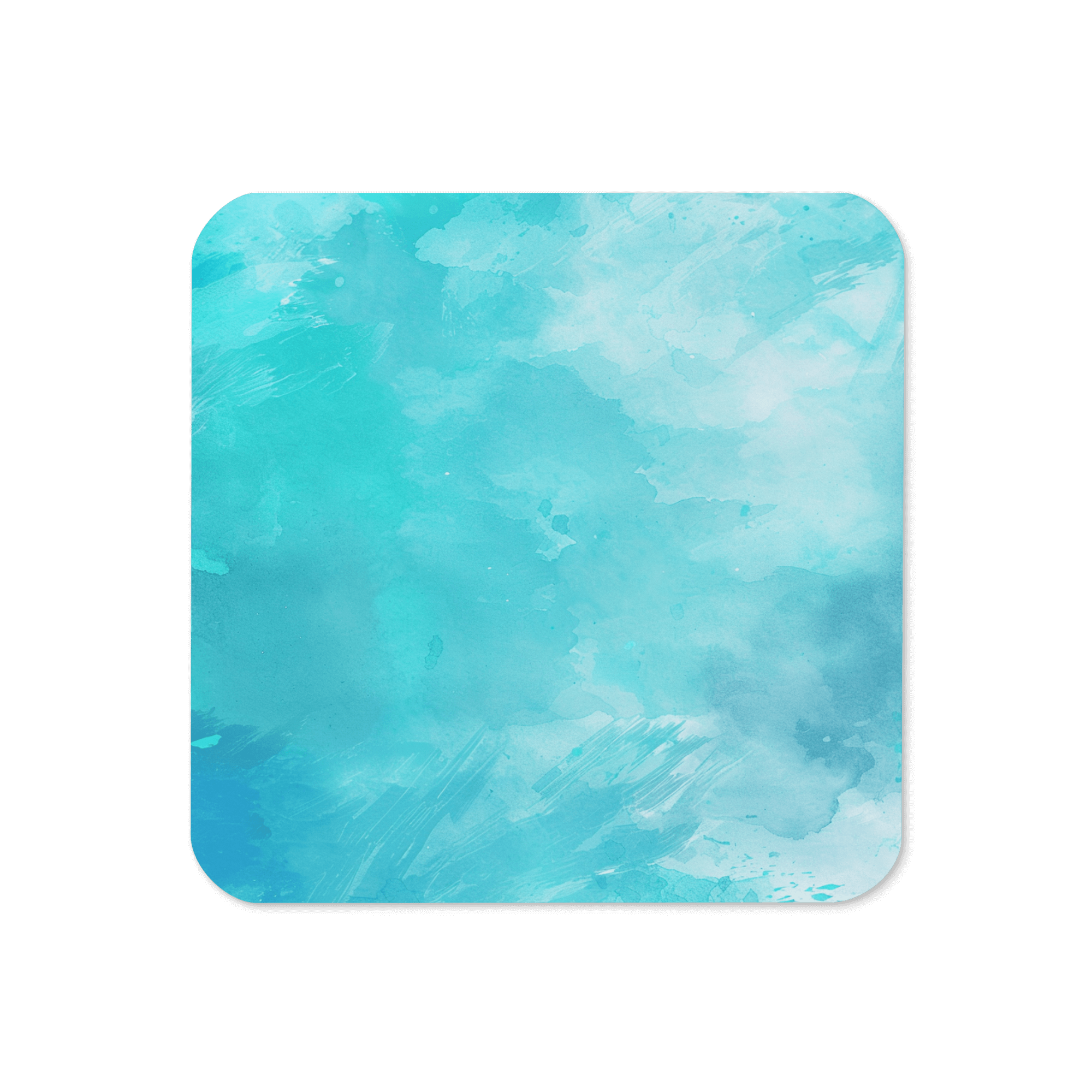 Watercolour Cyan Coaster