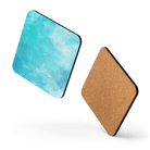 Watercolour Cyan Coaster