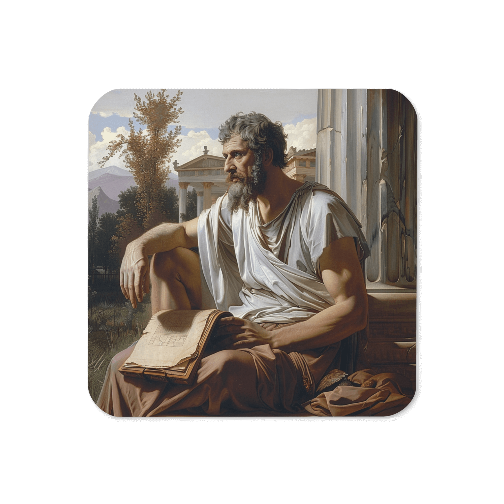 Greek Philosopher Coaster