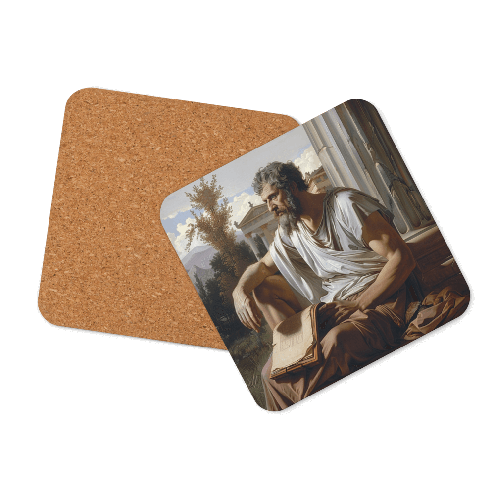 Greek Philosopher Coaster