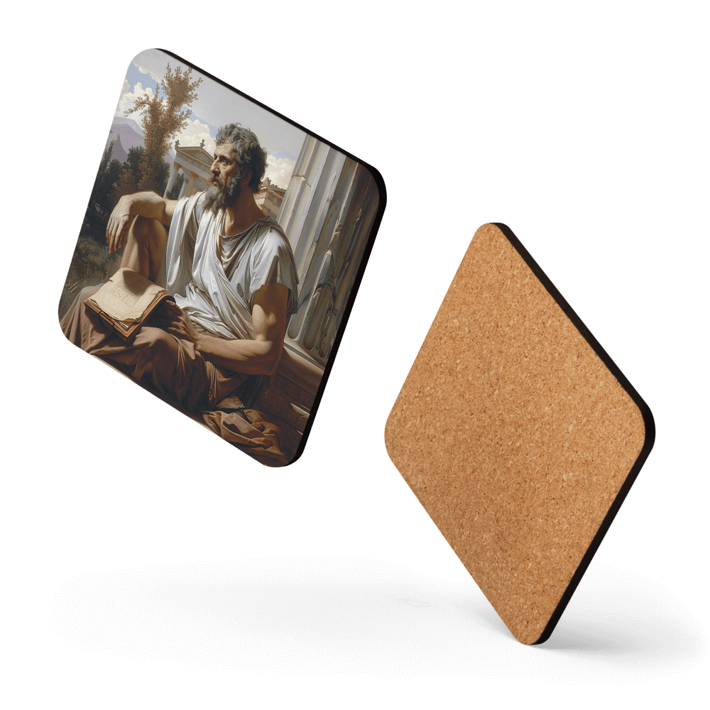 Greek Philosopher Coaster