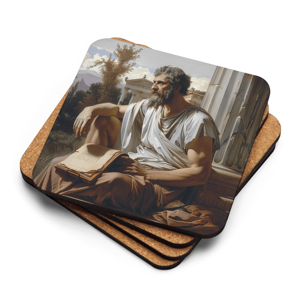 Greek Philosopher Coaster