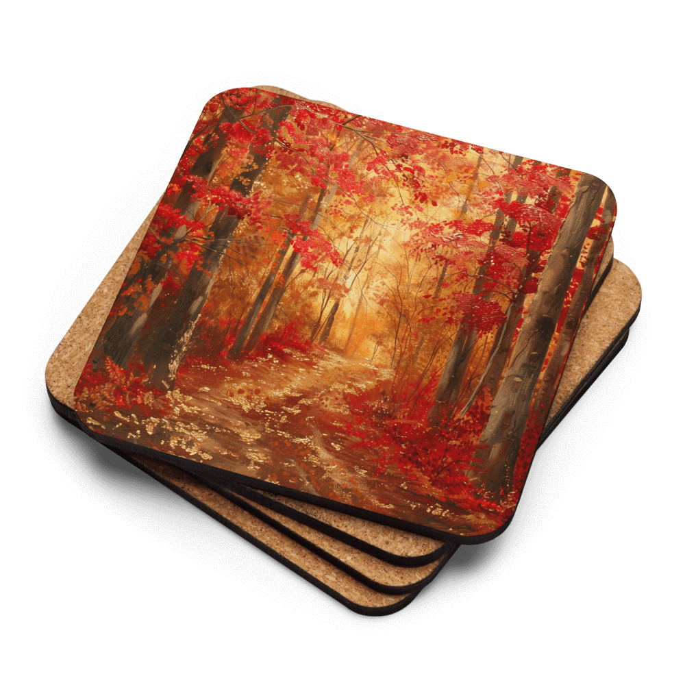 Crimson Canopy Coaster