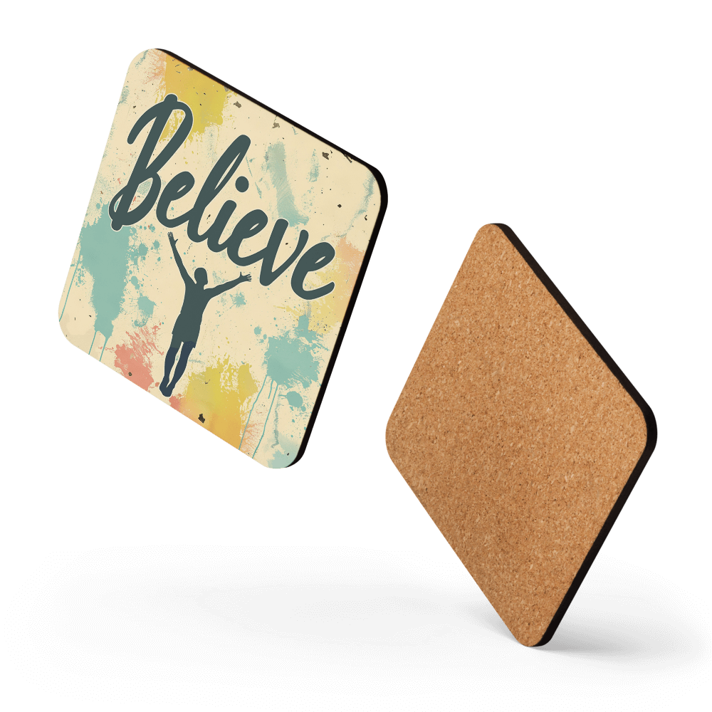 Believe Silhouette Coaster