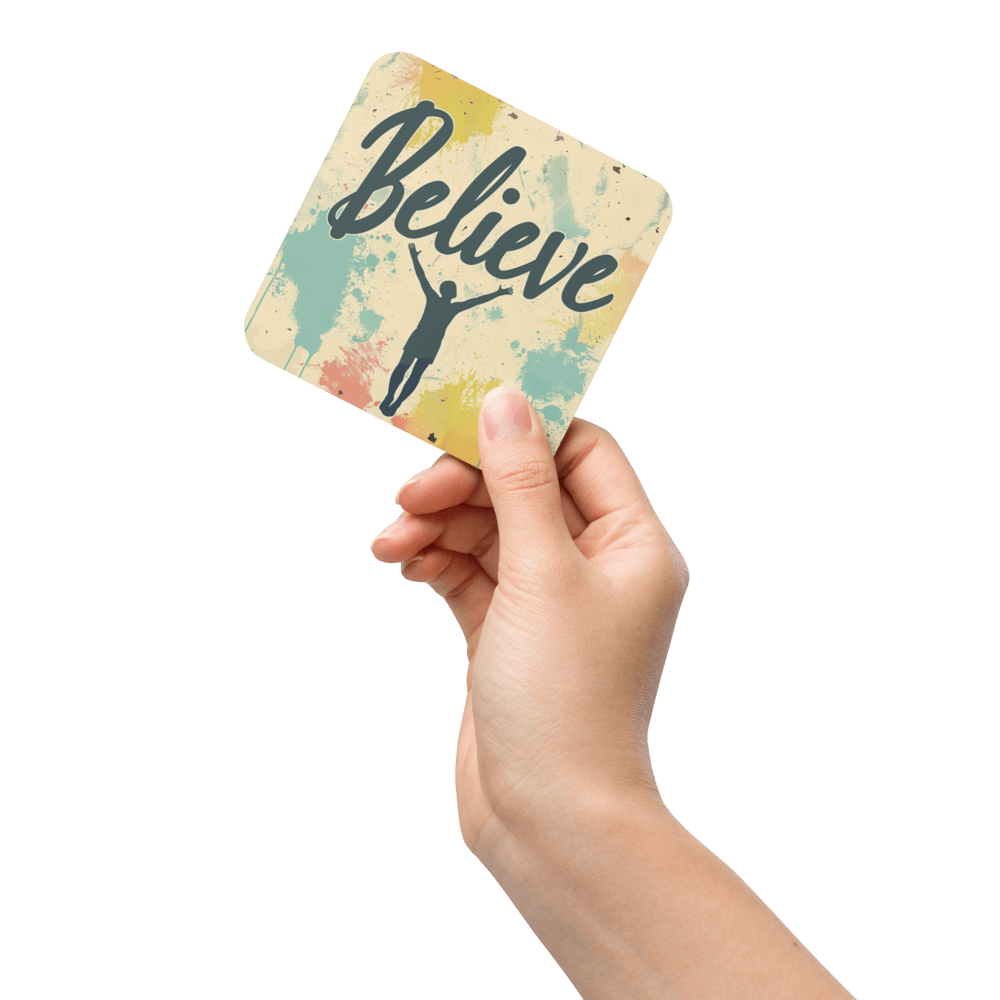 Believe Silhouette Coaster