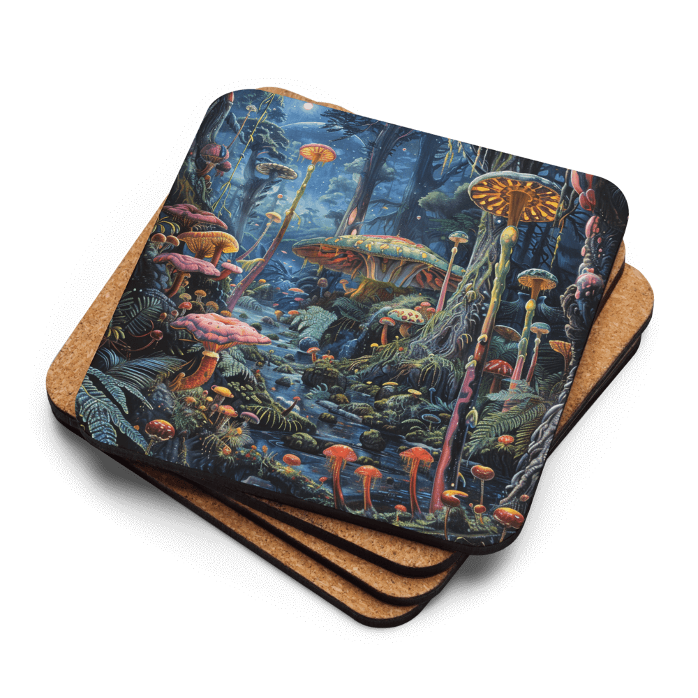 Alien Mushrooms Coaster