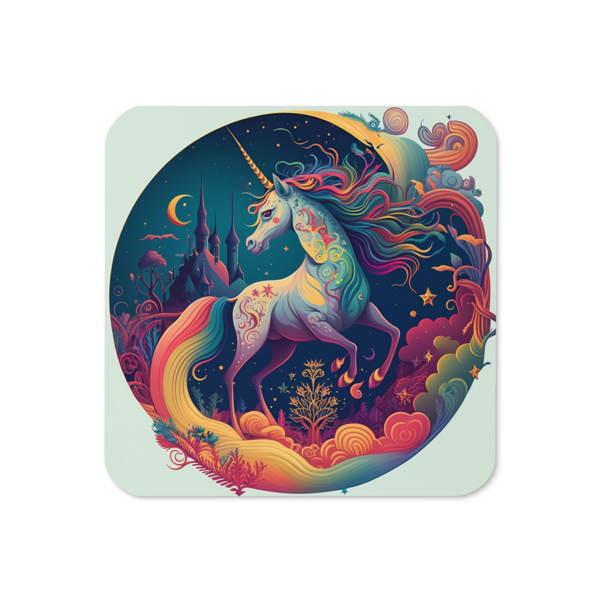 Whimsical Unicorn Coaster