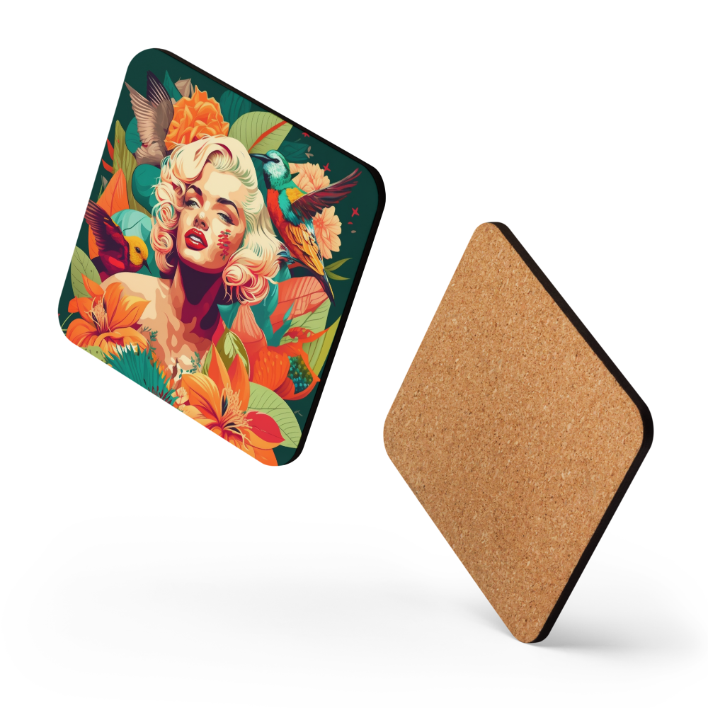 Vibrant Monroe Coaster